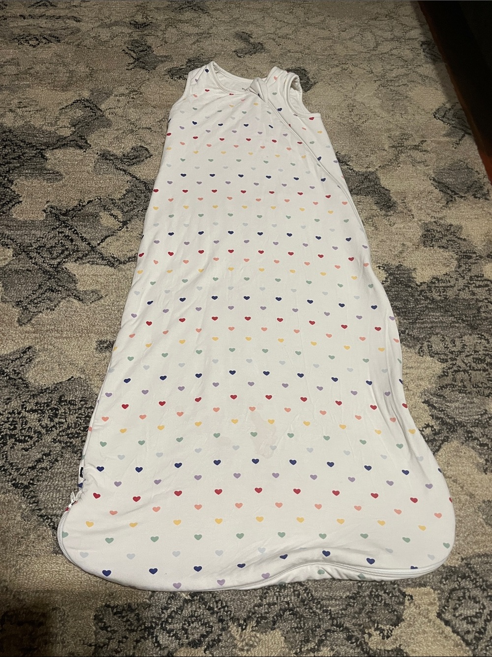 Kyte Baby Sleep Bag, Cloud Rainbow Hearts